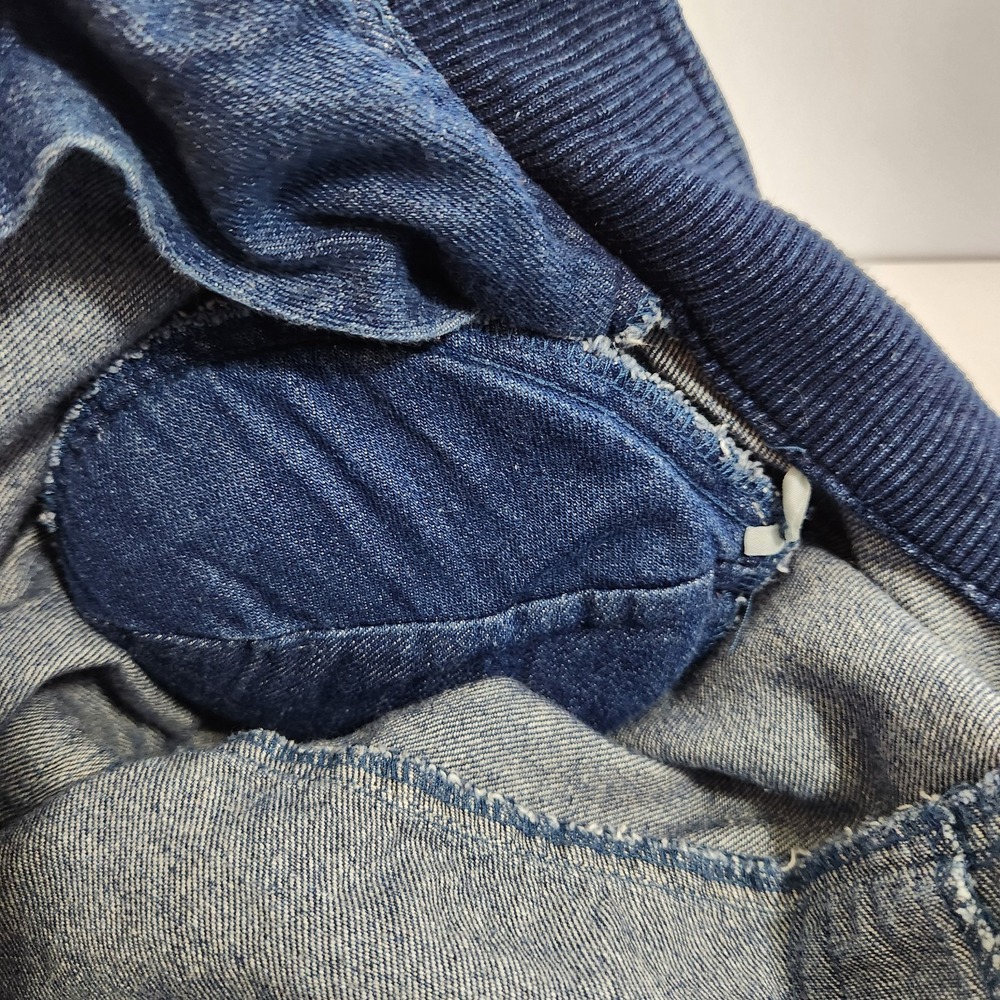 Vintage 80s Oakbrook Sport Denim Jumpsuit Acid Wash Utility Coveralls Blue 12 - Picture 8 of 16